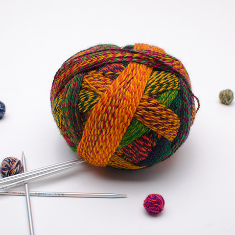 德国魔球zauberball 山羊绒毛线球 长段染 手编机织 进口