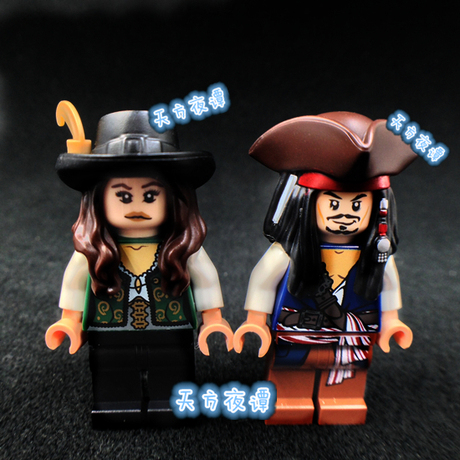 lego乐高 加勒比海盗人仔 安吉丽娜 poc024 杰克船长 poc006 4195