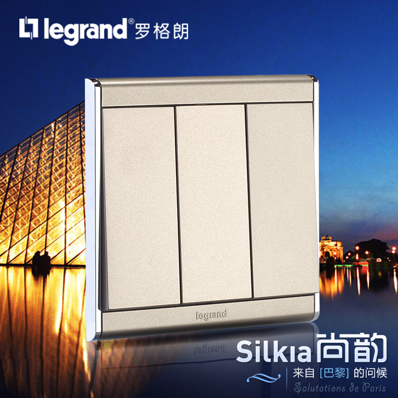 

Выключатель одноклавишный Legrand Silkia 10AX