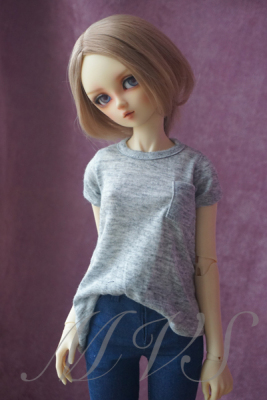 taobao agent Agent [MVS] 1/3BJD SD DD girl clothes short sleeve top pure color pocket T -shirt