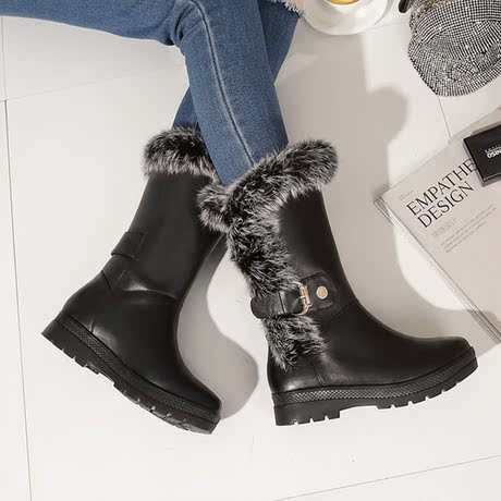 【平底女中筒靴】_女中筒靴图片_女平底中筒靴价格_搭配分享 - 爱逛街