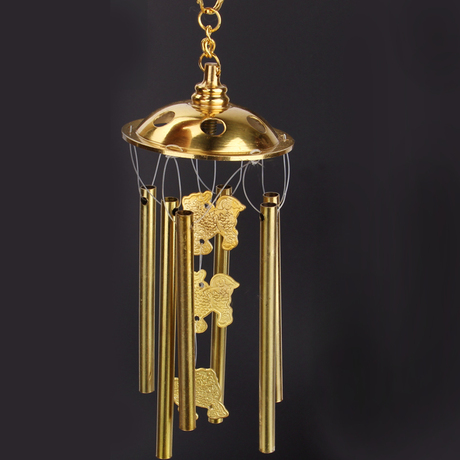 仙缘居开光纯铜风铃风水门挂饰麒麟金属铜铃铛镇宅辟邪化煞五黄煞