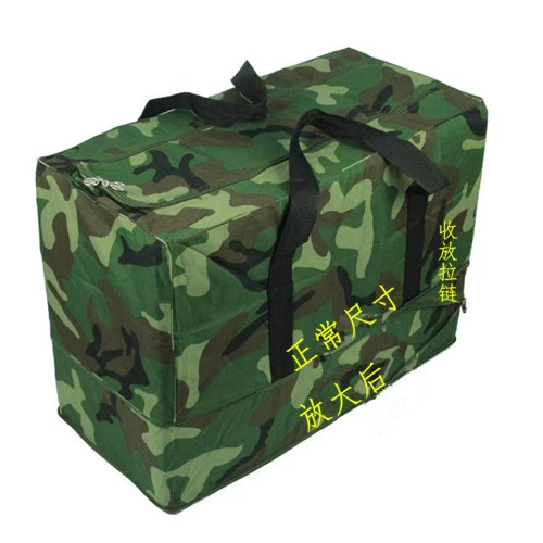 Старый стиль 87 передняя сумка Canvas Camouflage Bag с большой сумасшедшей сумкой для движения и ткацкой багажа
