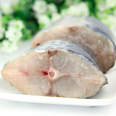 大渔场 大连冷冻鮁鱼段 2袋 800g-860g 马鲛鱼 鮁鱼切片