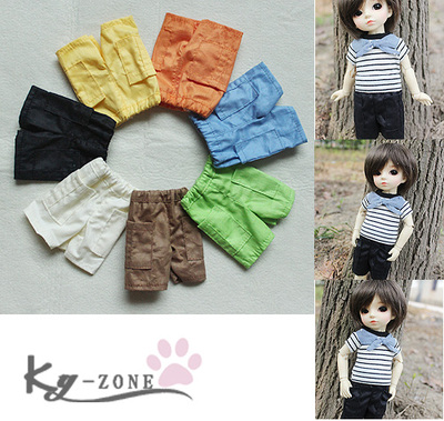 taobao agent BJD baby clothing 1/6bb MSD can wear candy -colored beach pants casual shorts (multi -color enters ~~~)