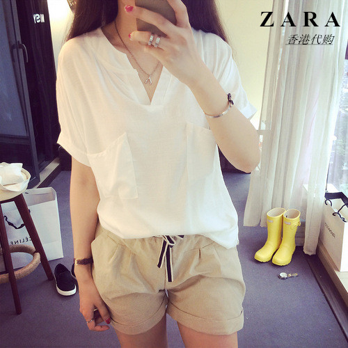 

женская рубашка ZARA b22689 2015