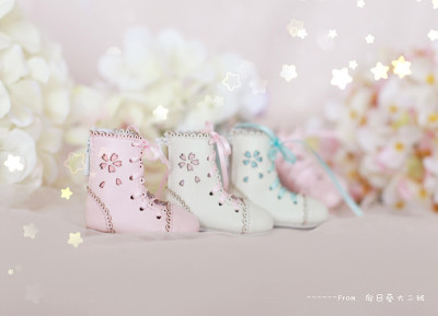taobao agent [Sale] BJD+Fuwafuwa Cherry Boots Girls full of heart ~