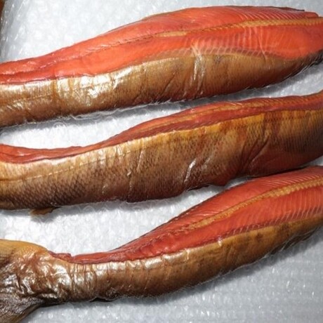 俄罗斯大马哈鱼 熏鱼马哈鱼脊背 熏鱼脊背 下酒菜即食马哈鱼