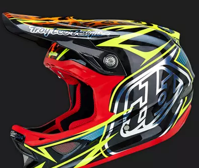 

велошлем 2016 TLD TROY LEE DESIGNS D3 SPEEDA YELLOW CF
