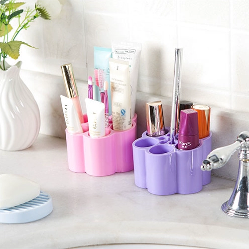 Корейская версия Candy Color Creative Cosmetics Storage Box Plum Blosm -Thepe Want Desktop Desktop Toarding Туалет