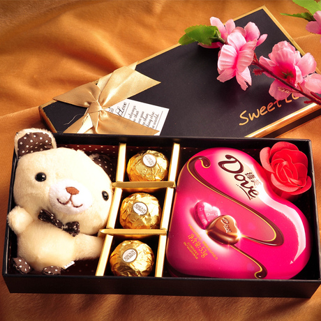 顺丰包邮德芙巧克力礼盒装创意diy情人节生日礼物礼品送女朋友