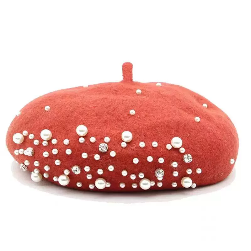 BeRET LADY CAP WOOL WINTER HAT Warm беретки