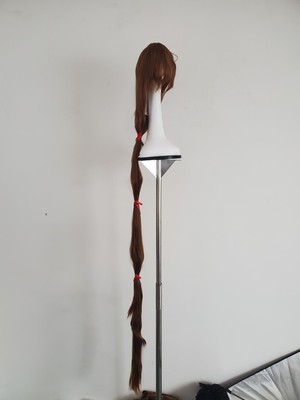 taobao agent Two meters ultra -long brown straight hair 2 meters long straight hair two -meter long straight hair handmade custom COS anime wig