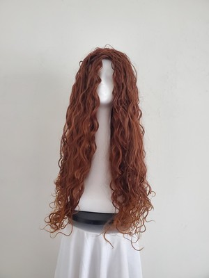 taobao agent Harry Magic Potter Hermione, Grandie -free bangs gradient color brown -red long curly hair