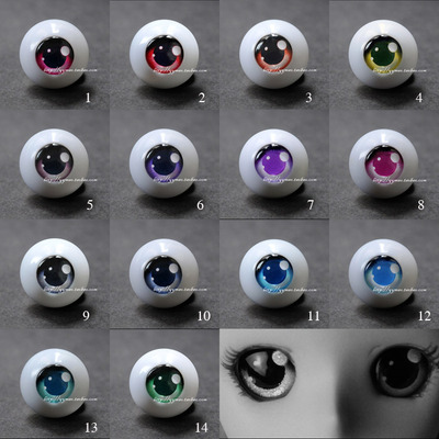 taobao agent YYM Original BJD Eye Eye Eye Eye Bead Cartoon YT Series 14 Color Entry