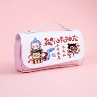 Пенал из ПУ розового и белого цвета Meng Zha Meng C