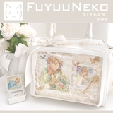 浮游猫 Оригинальная элегантная лента, вместительная и большая сумка через плечо, стиль Лолита