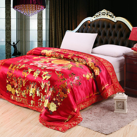 【龙凤百子被套】_百子龙凤被套图片_丝绸被套价格_搭配分享 - 爱逛街