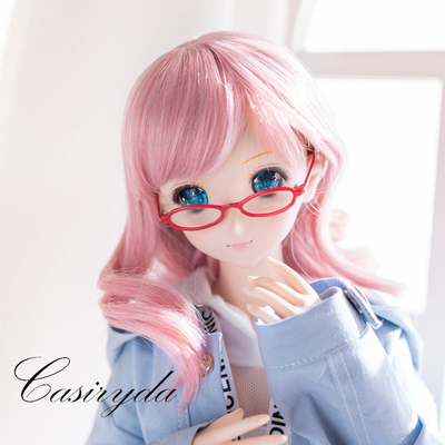 taobao agent 【Spot goods】Destiny Silk Line*BJD/DD/MDD Dolls with props red -frame glasses to fold the mirror box