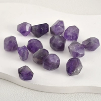 4 # Аметист, прямое отверстие [1 шт.] На поверхности есть неровности, размер, форма и цвет могут различаться.