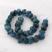 11 # синий кристалл с прямым отверстием [1 шт.] На поверхности есть царапины, размер, форма и цвет могут различаться.