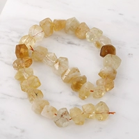 12 # цитрин с прямым отверстием [1 шт.] На поверхности есть царапины, размер, форма и цвет могут различаться.