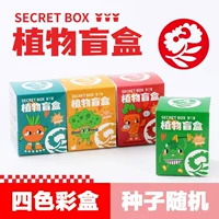 5 ящиков с слепой коробкой растений