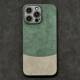 Two Tone Unique New Phone Cases Covers Suede Microfiber High End Premium Business iPhone 16, iPhone 16 Plus, iPhone 16 Pro, iPhone 16 Pro Max