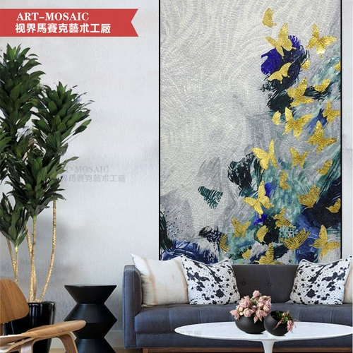 Аннотация современная стеклянная мозаика Симфония специфичная плитка фон стена Простая современная гостиная головоломка