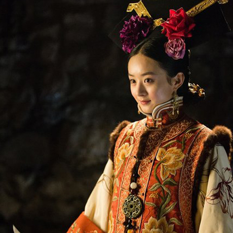 新款影视剧宫锁沉香古装 清朝服饰满族格格服 旗装 赵丽颖 皇后装