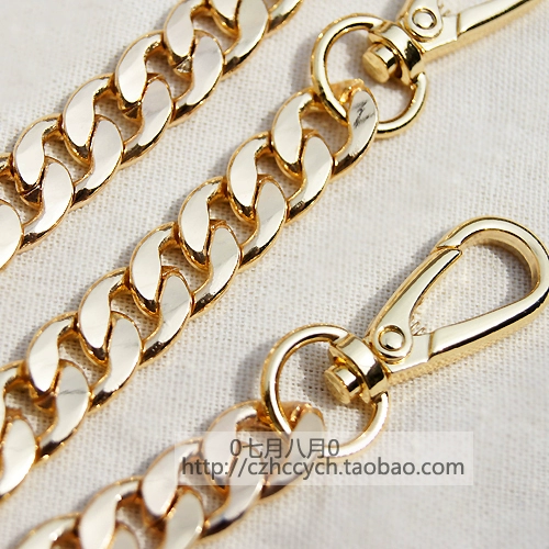 Сделай сам ровный цепь толщиной 12 мм, мелкая золотая сумка с металлической подъемной рукой