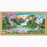 Фенг Шуи рисовать водопад ландшафтная картина