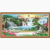 Фенг Шуи живопись водопад ландшафтная картина