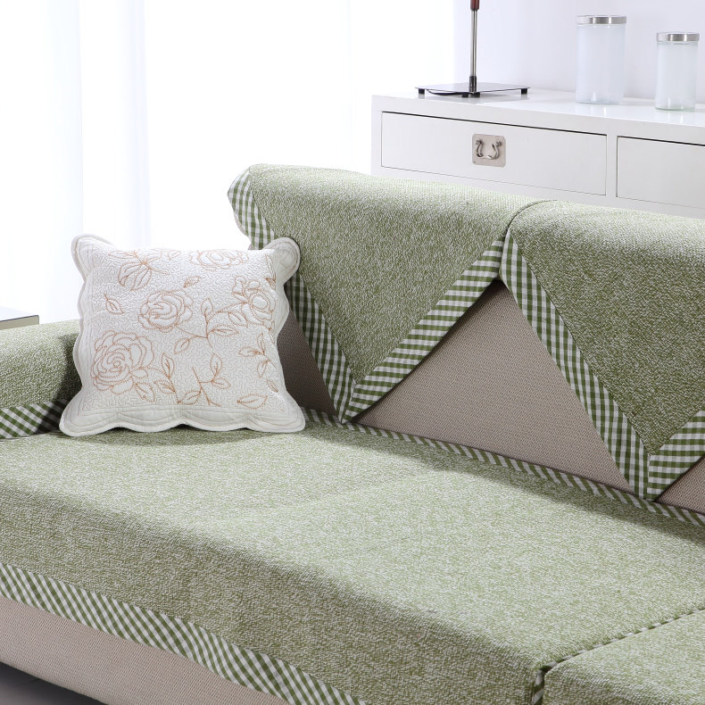 时尚高档 沙发垫坐垫布艺 四季通用全棉亚麻真皮防滑组合沙发巾