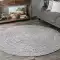 thảm lông trải sàn phòng ngủ Thảm Handmade Phòng Khách Ban Công Thảm Tròn Bắc Âu Đơn Giản Có Thể Giặt Sàn Nhà Phòng Ngủ Đầu Giường Chăn Tùy Chỉnh Sàn thảm văn phòng Thảm