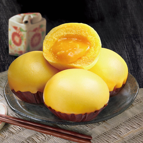 肉食记 咸蛋黄流沙包爆汁奶黄包300克港式广式点心早茶面食