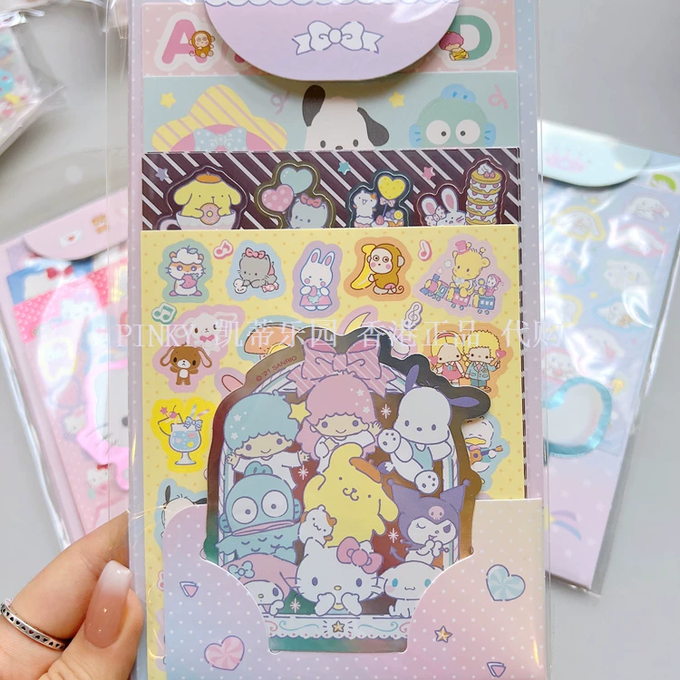 Sanrio, подлинная детская наклейка в стиле мультфильма, 2022