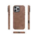 URBAN CASE Brown Leather Copper Camera Ring Phone Case for iPhone 17, 16, 15, 14 and 13
