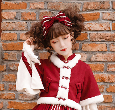 taobao agent Fairview Nianhua handmade homemade original headwear headband bow bow head hoop