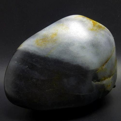 Натуральный Синьцзян Хетианский нефритовый сине -белый семена Черно -белое черно -белое пиксельное пирамидитное масло