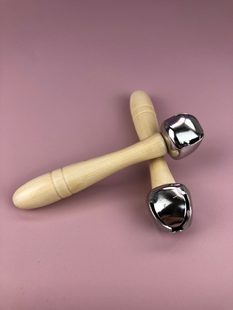 オルフ楽器本物の幼稚園早期教育音楽教材環境に優しいハンドベル 1 ベルガラガラスティックベル