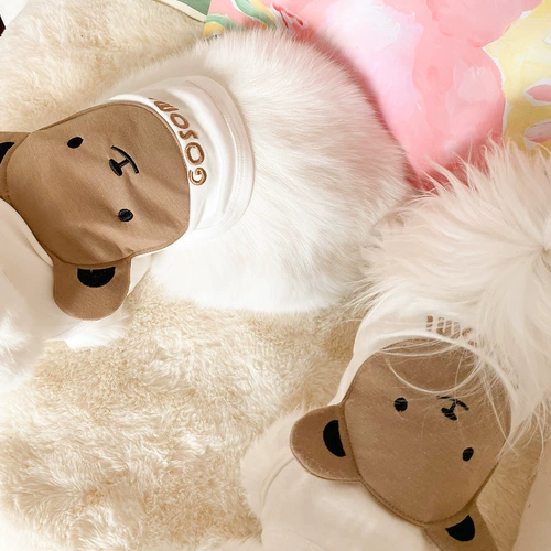 Брендовый жилет, милая футболка без рукавов, с медвежатами, короткий рукав