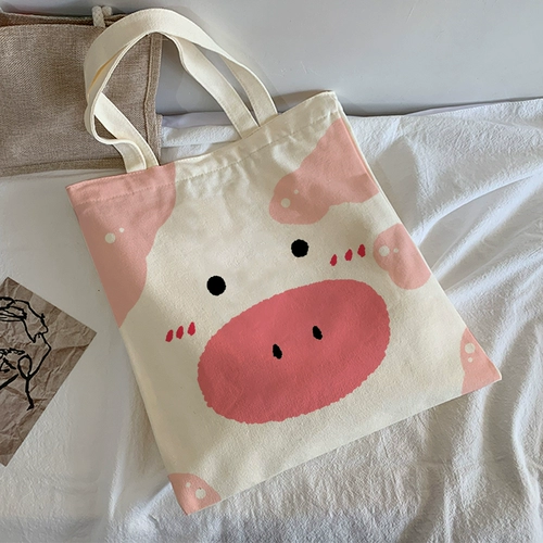 Сумка на одно плечо, ретро вместительная и большая льняная сумка, тканевый мешок, в корейском стиле