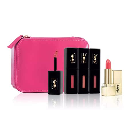 美国代购 ysl圣罗兰超值黑管唇釉限量套装 403#404#412#方管52