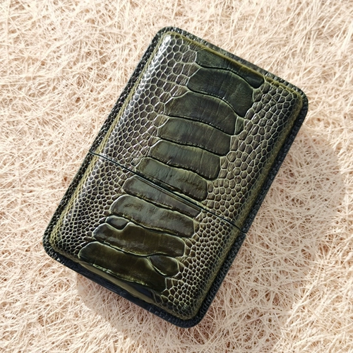 Мужской ультратонкий портативный портсигар ручной работы, защитный чехол, из натуральной кожи