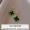 Четырехлистная ушная пряжка (зелёная)