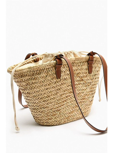 Соломенная вместительная и большая сумка на одно плечо, летняя портативная сумка подмышку, 2023