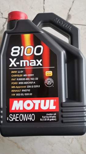 Motul 8100 Xmax 0W40 Полное синтетическое масло 5L подходит для Volkswagen Audi Benz 5l