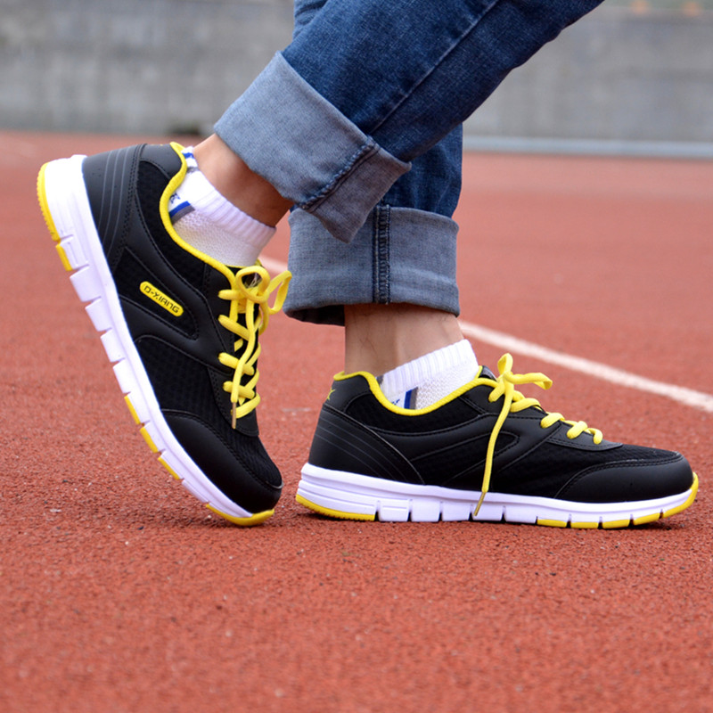 登翔男鞋正品2015夏季新款运动鞋男轻便透气跑步鞋网面跑鞋旅游鞋