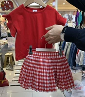 Небольшая дизайнерская детская футболка, защитное белье, юбка, комплект, спортивный костюм, детская одежда, подходит для подростков